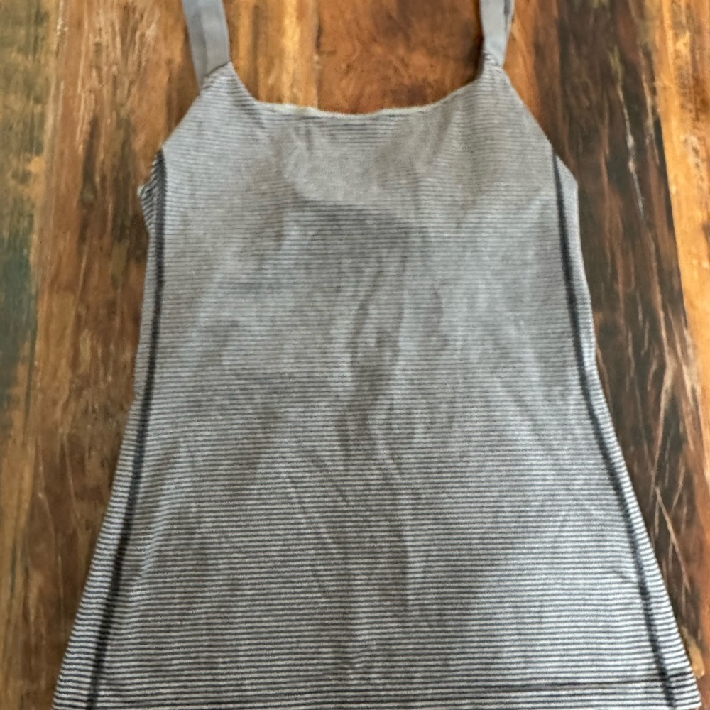 Lululemon Gray Striped Women's Top